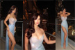 Disha Patani sparkles brighter than the Dubai skyline in a strapless powder blue gown